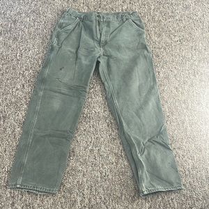 Carhartt flannel lined pants 38x34